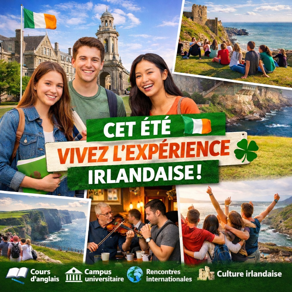 Séjours linguistiques en Irlande pour étudiants